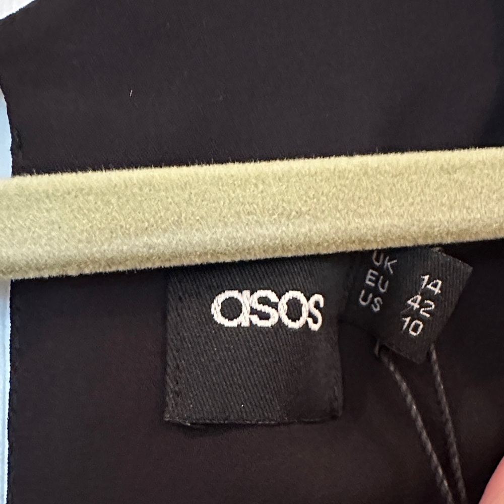 ASOS Elegant Black Ruffle Top - Picture 2 of 5
